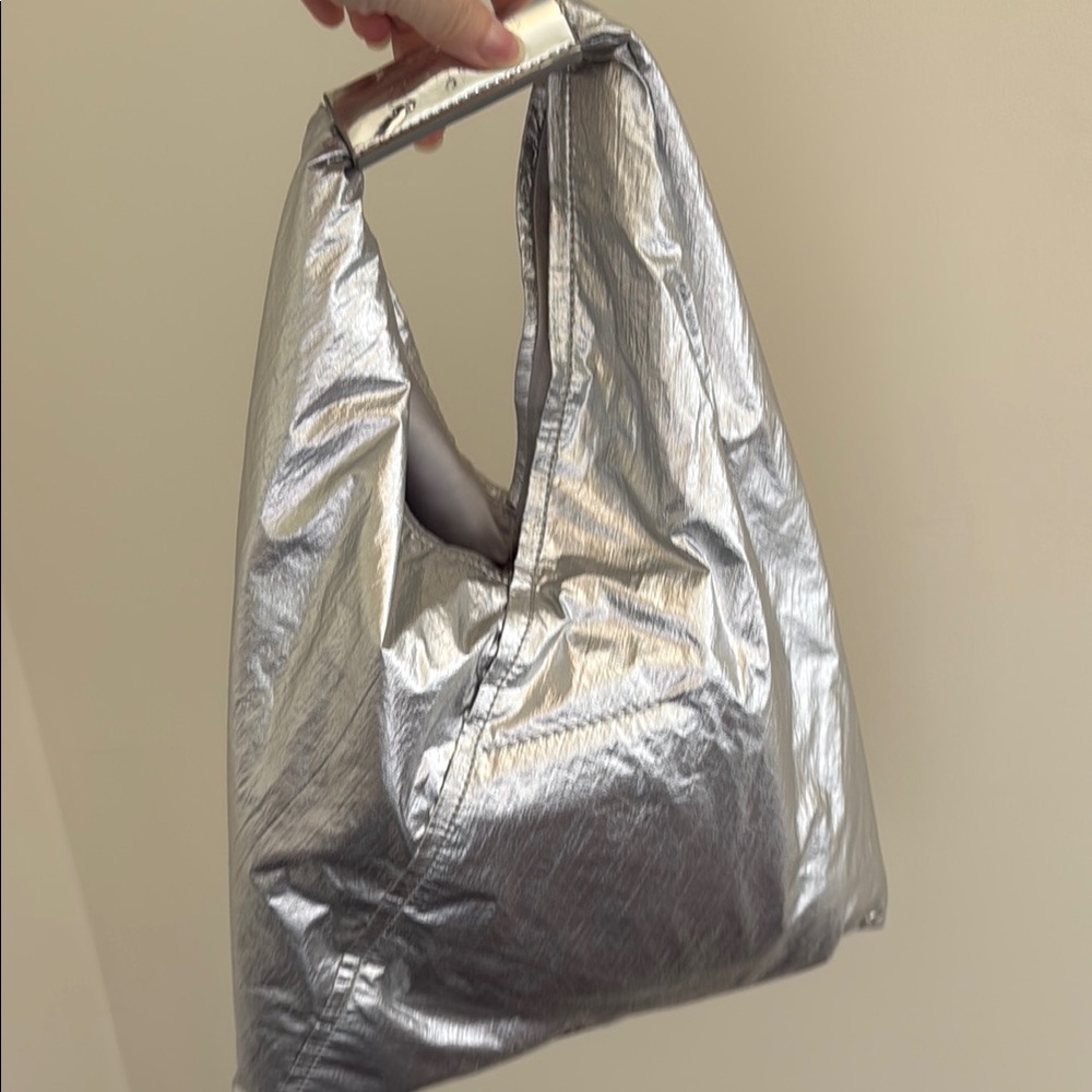 MM6 Maison Martin Margiela Silver Tote Bag